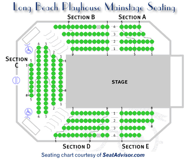 Long Beach Playhouse Main Stage Seating Chart