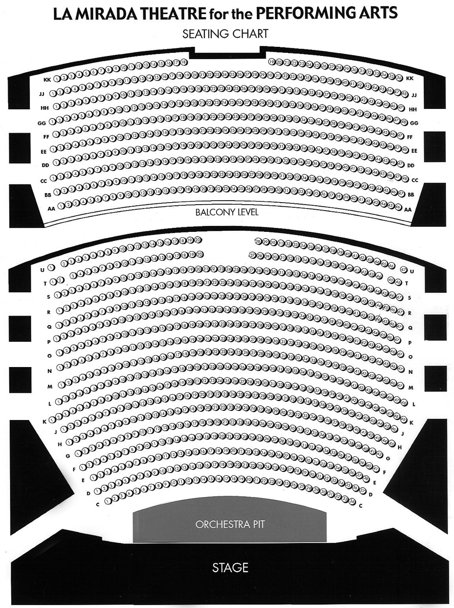 La Mirada Theater Seating Chart | Elcho Table
