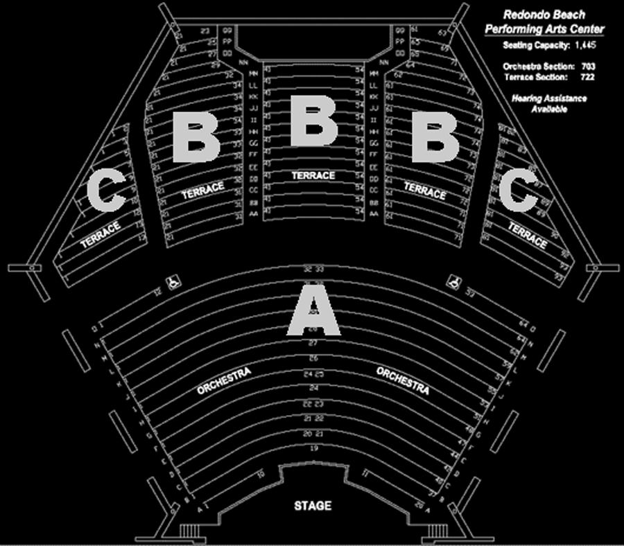 Redondo Beach Performing Arts Center Seating Chart