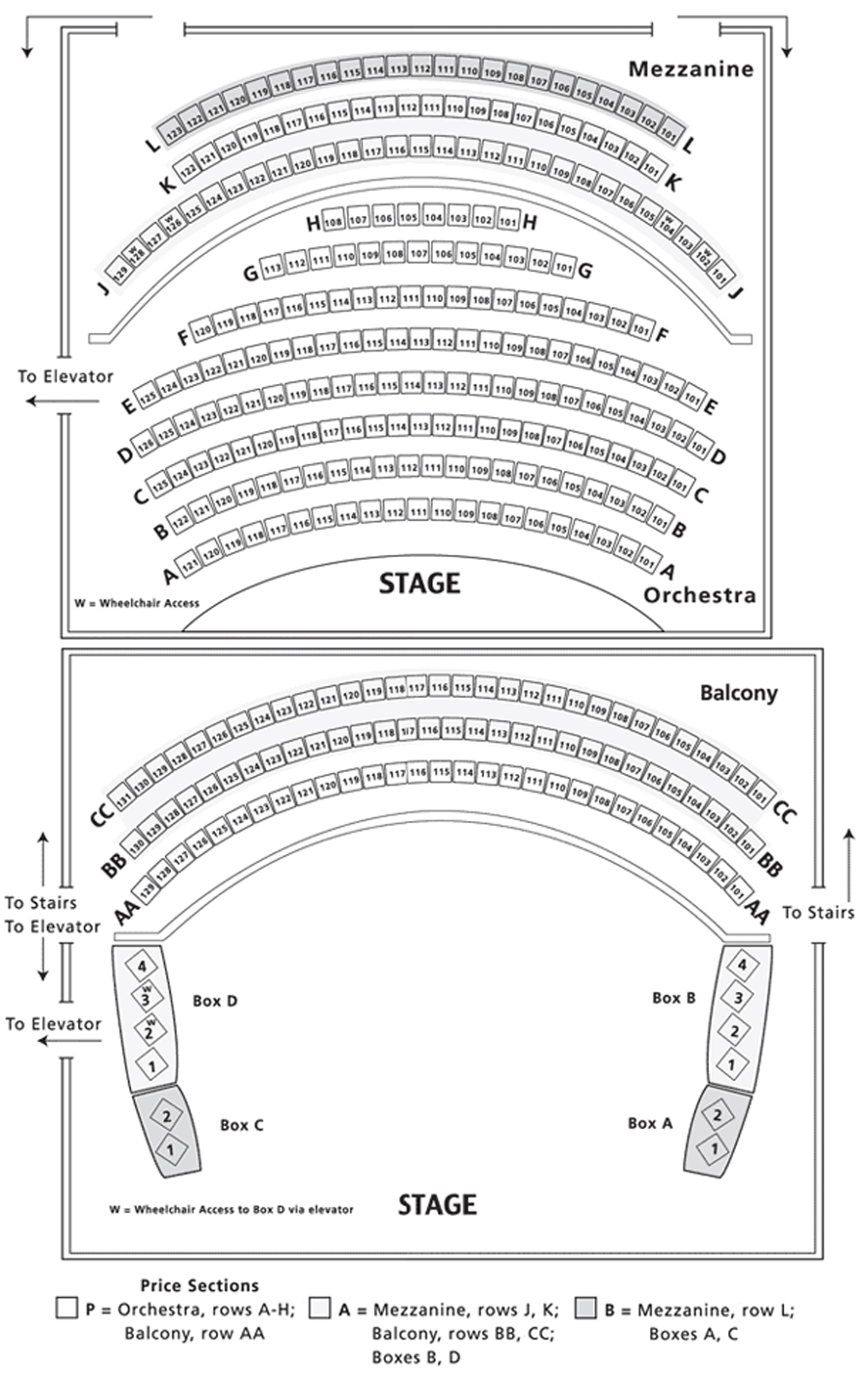 Julianne Argyros Stage Seating Chart